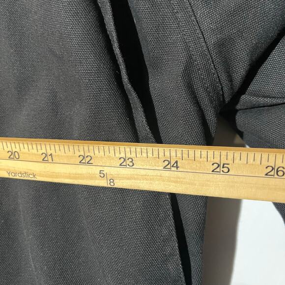 Berne Duck Core Canvas Full Zip Black Collared Coat Jacket Men’s Size Large - Picture 6 of 7